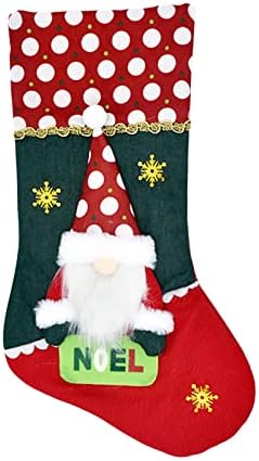 Decoração de Natal Presentes de doces Socks Lareira personalizada Staque 3D Plush Christmas Home Decorações e acessórios de