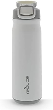 Reduza a garrafa de água com palha - garrafa de água isolada hidrato, 24 oz - tampa superior higiênica, palha integrada