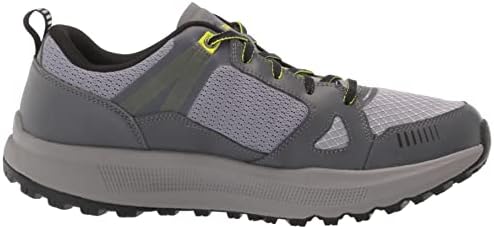 SKECHERS MEN GORUN PULSO RAIL Running Sapatos de caminhada com tênis de espuma resfriada a ar, carvão/preto, 11