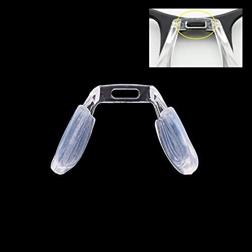 2pcs u manchas de nariz de plástico em forma de U para óculos, almofadas de vidro macio de vidro Pontes de cinta Retentores de ponte