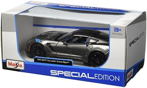 Maisto 1:24 - Edição especial - 2017 Gray Chevrolet Corvette Grand Sport