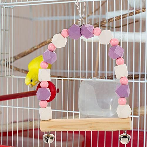 Patkaw Toys Toys Bird Parrot Swing Swing Toys Holding pendurados Toy Toy Bird Gaiola Budgie Capacatiel Hammock Ladder