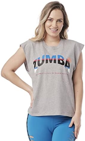 Zumba Fitness Open Back Tank, tampa de treino solta para mulheres