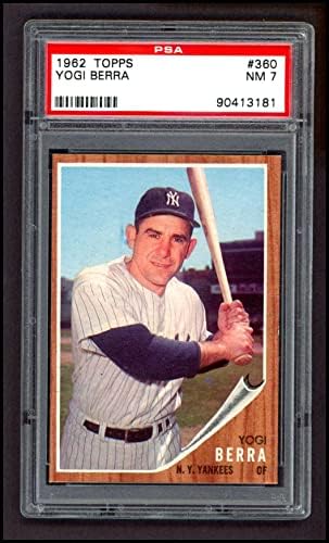 1962 Topps 360 Yogi Berra New York Yankees PSA PSA 7.00 Yankees