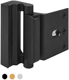 WTAIS HOME Security Door Lock Reforço Lock Stop Stop Stand e 800 lbs Hardware Defender de Lock Defender