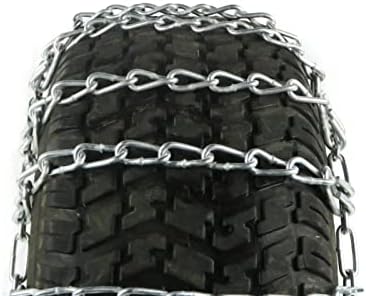 A ROP SHOP | 2 link cadeias de pneus com tensionadores para cortadores de grama Cub Cadet se encaixam em pneus 23x10x12