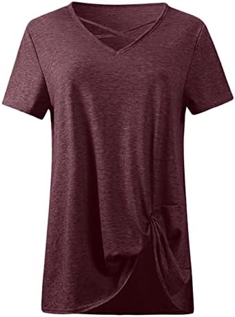 2023 algodão vneck sroux fit relaxado fit gange blusa básica camiseta para meninas adolescentes blusas de manga curta