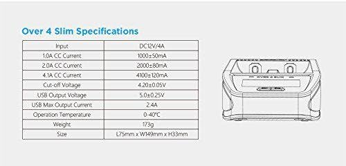 Combo: XTAR com mais de 4 carregador de bateria fino - 2 porta - 2x NL166650MAH 16340 Baterias de íons de LiChargable