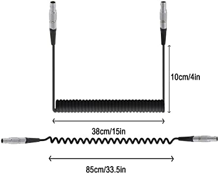 Núcleus-M Power-Cable for Tilta | Arri | Red | Rigas de Steadicam | Z CAMPH E2 Câmera de 2 pinos a 7 pinos Cabos de alvin com gado enrugado