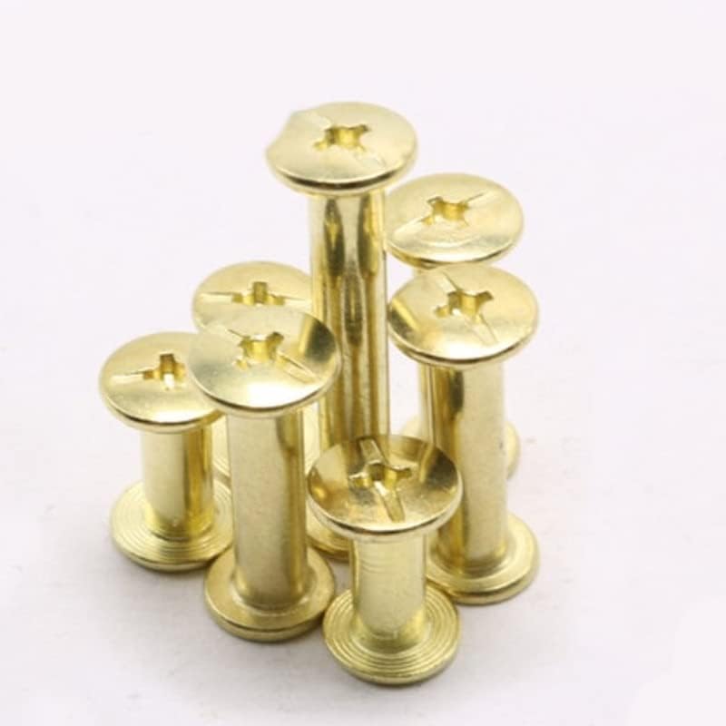 5-20pcs/lote m5x5/6/8/10/12-100mm Gloden Brass Bold Bolt Bolt