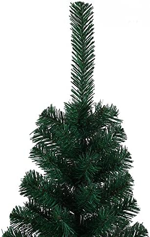 Aoof 120cm-240cm redondo Leaf PVC Ordinary Christmas Tree Ornamentos de Natal 180cm