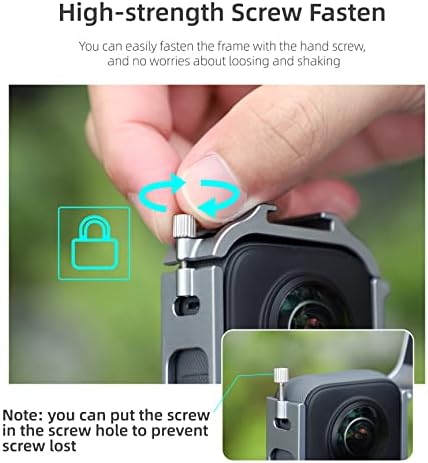 Csyanxing Anti-Drop Metal Protection Frame Case Câmera Anel com montagem de sapato frio para insta360 x3