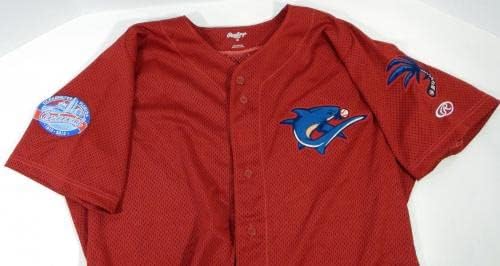2015 Clearwater Threshers Jose Antequera #43 Game usou Red Jersey 100º C P 48 4 - Jogo usada MLB Jerseys