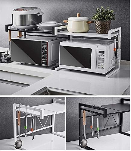 Rack de armazenamento KMMK Adequado para a cozinha sala de estar de escritório ， Salão escalável de rack de forno de microondas