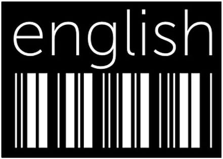 Teeburon English Lower Barcode Sticker Pack x4 6 x4
