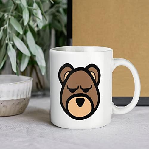 Urso Cabeça da cabeça da caneca caneca caça de café Cerâmica xícara de chá engraçado para escritório em casa homens homens