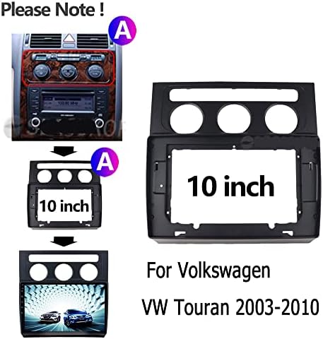 Painel de rádio de carro de 9 polegadas para Toyota Alphard 2003-2007 quadro estéreo