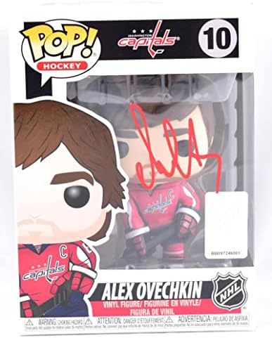 Alexander Ovechkin assinou o Washington Capitals Funko Pop Figure 10- Fanáticos - Figuras autografadas da NHL