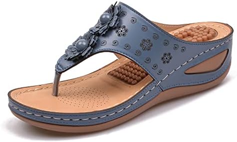 Sandálias romanas de Guangyuan Mulheres Amare sandálias de praia causal vintage Anti-deslizamento Sapatos de chinelos