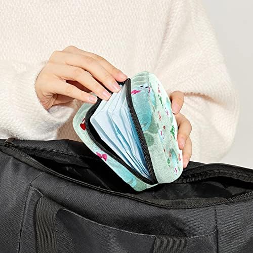 Bolsa de armazenamento de guardanapos sanitários de Oryuekan, bolsas de zíper menstrual reutilizável portátil, bolsa de armazenamento