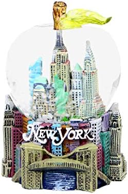 Mini New York City Snow Globe Apple Leaf 2,5 polegadas NYC Snow Globe