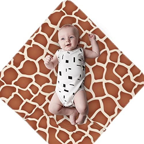Giraffe Baby Stuff Swaddle Cover Giraffe Print Cobertors Para chuveiro Recebendo Cobertores para bebês recém -nascidos infantil infantil