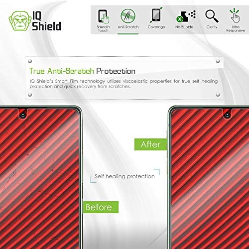 Protetor de tela do IQ Shield Compatível com Samsung Galaxy Note 20 Anti-Bubble Clear Film