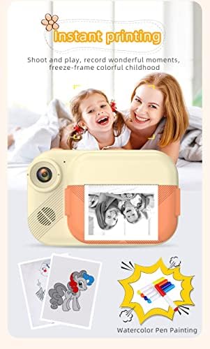 Câmera de impressão instantânea infantil HD 1080p Câmera de vlogging para meninos Mini SLR Photography Gift Photography