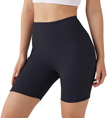 Betterchic Women's Athletic Shorts Yoga High Caist Shorts com bolsos para mulheres tamanho S-2xl