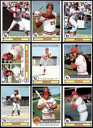 1979 Topps Cincinnati Reds perto da equipe definida Cincinnati Reds VG/Ex+ Reds