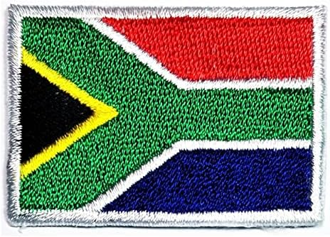 Kleenplus 2pcs. 1,2x1,7 polegada. Patch de bandeira da África do Sul Patches nacionais de bandeira para figurino DIY Camiseta jeans