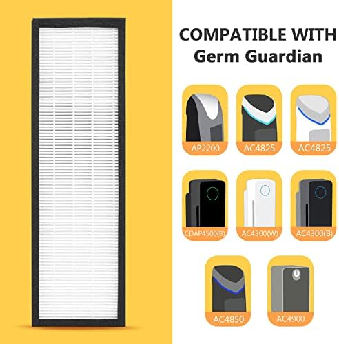 FCFMY 8 pacotes FLT4825 FILTRO DE SUBSTITUIÇÃO HEPA B PARA G-GUARDIAN AC4825 AC4825E AC4300 AC4850PT AC4900CA Purificador mais 12 pré-filtros