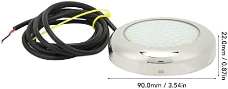 Luz de cúpula de cauda de iate, DC 12V 135 ° ângulo de serviço de serviço de serviço subaquático Light Light aço inoxidável alto alto para RV