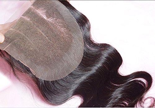 Hair Dajun 7a Chinesa Virgem Remy Cabelo Humano Lace Fechamento com Pacotes de 3 Peças Onda Corporal Cor do corpo Cor natural