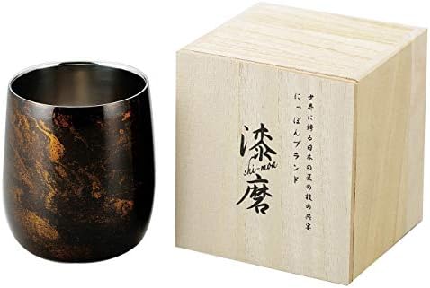 Asahi scw-d501 lacado preto lacar duplo copo de travamento dharma, 8,5 fl oz, especificações de embrulho de presentes,