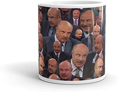 Dr. Phil Pattern caneca 11 oz cerâmica branca