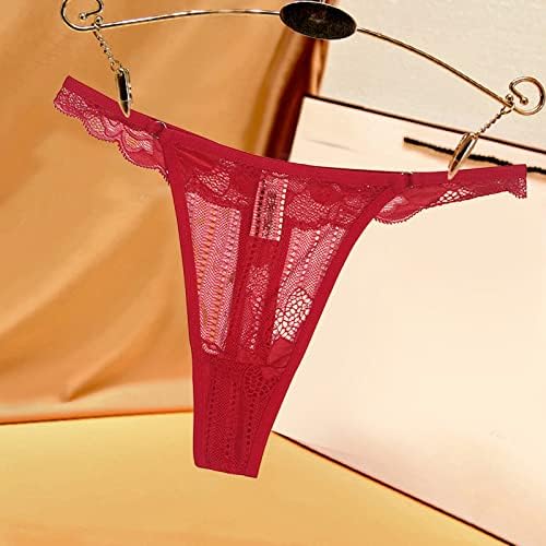 Dia dos Namorados Sexy Thongs Mulheres safadas para sexo com cintura baixa Lace T-back calcinha