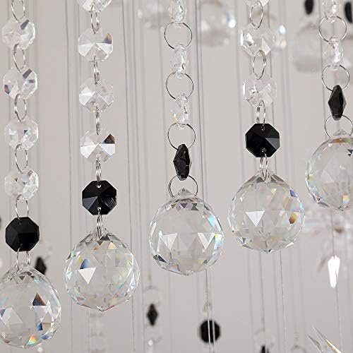 Saint Mossi 7-Lights Chandelier Crystal Lustlier Modern Chandelier Felture, lustre de gota de chuva no estilo de lustre em espiral,