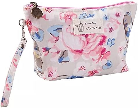 Sacos de maquiagem de bolsas cosméticas Zhuhw Sacos de maquiagem de cosméticos à prova d'água para viagens Lady Tote lavar