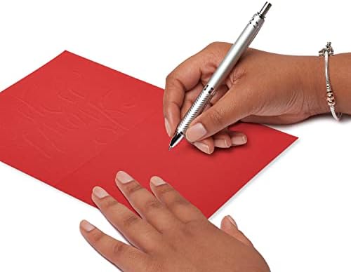 Papyrus Blank Holiday Agradecimentos Cartões em caixa com envelopes, vermelho em branco e ouro