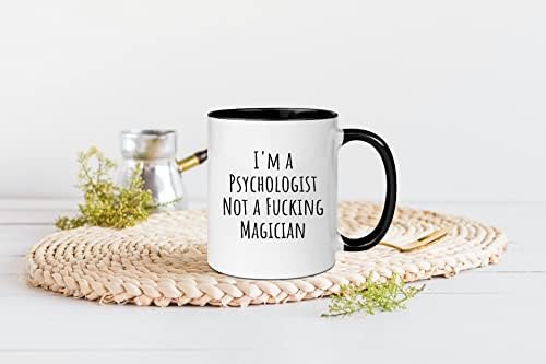 Wonwhew Yywudishop - Eu sou um psicólogo, não um mágico, caneca de aniversário do psicólogo engraçado, caneca de café em cerâmica de 11 onças/xícara de chá