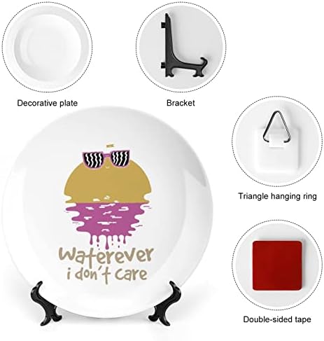 Waterever, eu não ligo para o design da China de design vintage com uma placa decorativa de stand redonding home Wobble-Plate