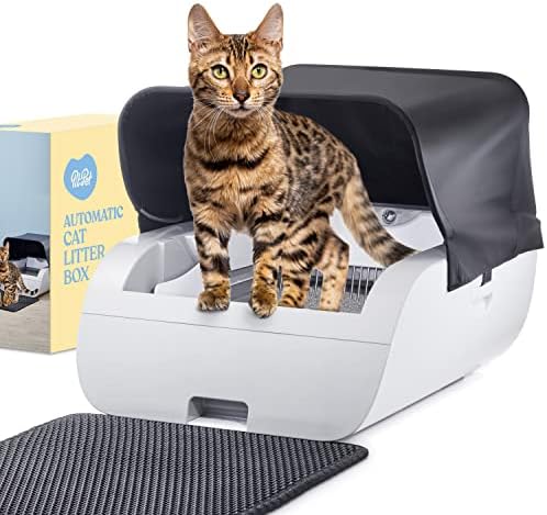 Nova caixa de areia de gato automática inteligente atualizada - caixa de areia de gato auto -limpador com eliminador
