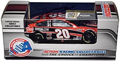 Autografado 2021 Christopher Bell #20 RACED RACING Daytona Win assinou Lionel 1/64 SCALE NASCAR DIECAST CAR