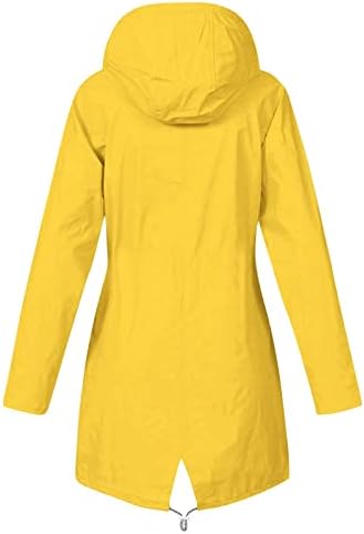 Jackets de chuva femininos para mulheres JXQCWY PLUS PLUSAS MOLHAS SOLIÇÃO EXPECIMENTO EXPOLHO CAPAT CAPAT CAPAT VENTO