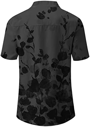 2023 Tops florais para mulheres Button Up Camisetas Casuais Casual Camiseta curta Camiseta de verão Tops Tops Basic Tops Basic Tees
