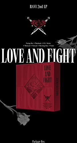 Ravi Love & Fight 2nd Album Contents+Poster+Rastrear Kpop selado