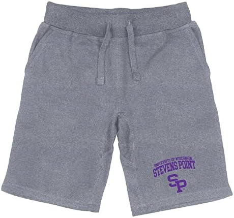 W Universidade da República de Wisconsin-Stevens Point Seal College College Fleece Treating Shorts
