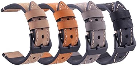 Egsdse Leather Watch Band tiras para bracelete universal de 20 mm 22m