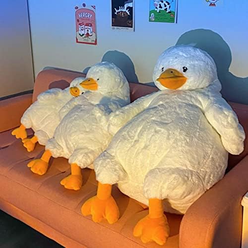 Alwoligag Duck Byled Animal Plexom Plush, travesseiro de corpo de anime, material de luxuoso Kawaii, Plenhos de pato de pelúcia Presentes de travesseiro mole para meninos meninas